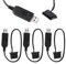 KUOQIY 3 PCS 32cm Full Speed 12V Voltage Step-Up USB to 4 Pin Molex PC Fan Sleeved Power Adapter Cable, USB to 4Pin Molex PC Fan Cable
