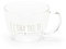Nuvole di Stoffa Tazza da tè in vetro borosilicato con dedica Shabby Chic 350 ml