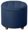 A406 Round Ottoman Linen Storage Box with Lids Pouffe Seat Stool Footstool Storage Unit Bench Foot Rest Stool Grey Black Navy (Round-Navy)
