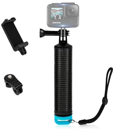ShipeeKin Swimmer Hand Grip Underwater Hand Stick for Action Camera Monopod Float Handler Diving Stick Replacement Part for Gopro Hero Series, SJCAM and Mobile Phones with Flash etc.