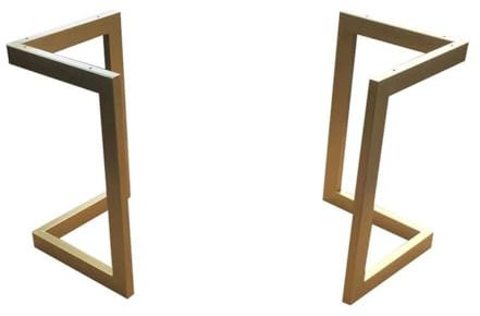Pieds de table robustes en fer forgé pour bureau, table de salle à manger et grandes étagères (50 cm x 70 cm)