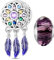 LNQOBU Abalorios Charms Colgantes de Plata de Ley 925 con Circonita cúbica Transparente Compatible con Pulsera Europeo Pulseras Collar,Charms de plata Mujer and Niña