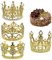 Crown Cake Topper 4pcs Kuchen -Toper Gold Kronkronen -Legierung Cake Topper für Hochzeit Geburtstag Baby Personalisierte Kuchendekoration