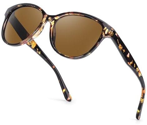 TJUTR Polarised Sunglasses for Women Retro Ladies Sunglasses with UV Protection