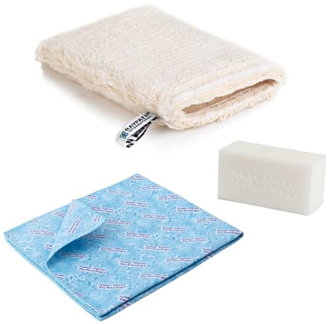 RAYPATH INTERNATIONAL Universal Set Mini – Care Glove | Chemical-Free Cleaning for Leather, Electronics & Plants | Eco-Friendly & Reusable Microfiber