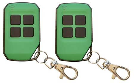 AG MATIC Telecomando per DEA GT2, GT4/MIO TR2, TR4/MIO TR2N, TR4N/GENIE 273/GENIE 273L/GOLD 288/GOLD 289, Rolling Code 433,92 MHz (verde, 2 pezzi)