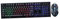 Holibanna 1 Ensemble Clavier Souris d'ordinateur Clavier de Souris Cool Clavier Souris Lumineux Clavier de Jeu Souris Filaire Clavier Souris Clavier et Souris ergonomiques Plastique Noir