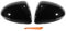 Motoforti 1 Set Left Right Side Door Wing Rear View Mirror Cover Cap Replacement Gloss Black for Vauxhall for Opel Corsa D Corsa E 2006-2019 Not for Mirrors with Turn Signal Light