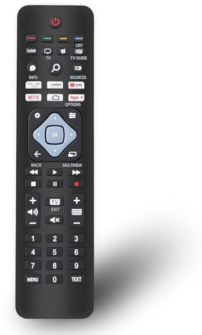 Universal for Philips TV Remote Control Replacement Remote for Philips Smart TVs 55PUS7906/12 43PUS7506/12 55PUS7556/12 75PUS6754/12 etc. With 6 Shortcut Buttons