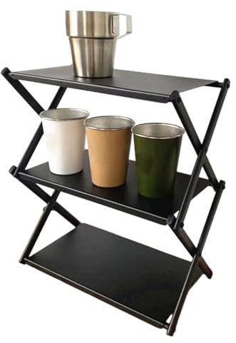 Camping- 3-stufiger klappbarer Outdoor Ständer-Organizer