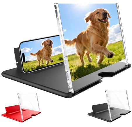 2026 New Phone Screen Magnifier, 12 HD Mobile Screen Magnifier Version Clear, Foldable Portable Screen Amplifier Presents for Men, Compatible With All Smartphones for Watching Movies Videos Games