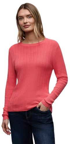 Street One Damen Pullover mit Rippstruktur