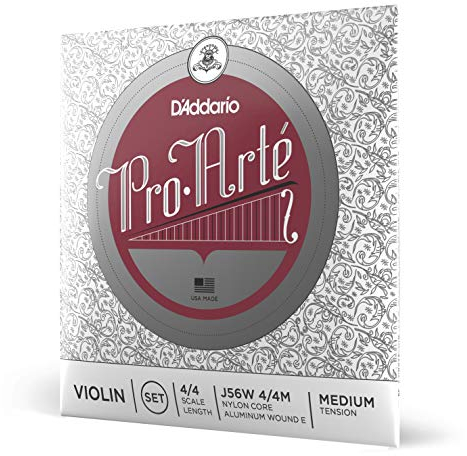 Set di Corde d'Addario Pro-Arte per Violino con Corda e Wound, Scala 4/4, Tensione Media