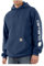 Carhartt Men's Loose Fit Midweight Logo Sleeve Graphic Sweatshirt, New Navy, XXL
