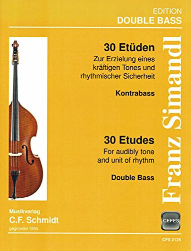 Simandl, Franz: 30 Etüden für Kontrabass (Musiknoten)