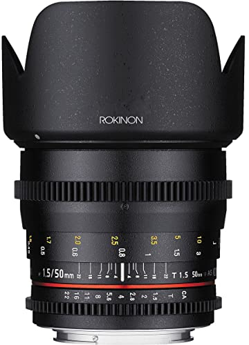 Rokinon DS50M-MFT Cine DS 50mm T1.5 AS IF UMC Full Frame Cine Objektiv für Olympus & Panasonic Micro Four Thirds