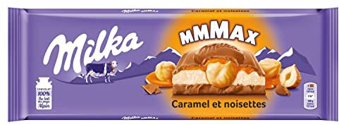 Milka - Tablette de Chocolat au Lait et Caramel MMMAX - Chocolats de Noël - 300 g