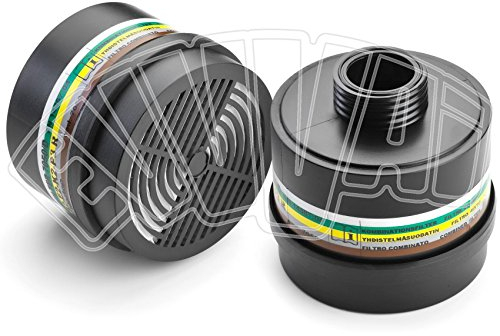 FILTRO 300 ABEK2P3 POLIVALENTE ANTIGAS - FILETTO MASCHIO – MASCHERA PANORAMICA1