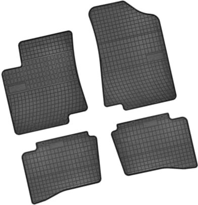 Bär-AfC KI04746 Gummimatten Auto Fußmatten Schwarz, Erhöhter Rand, Set 4-teilig, Passgenau für Kia Rio Typ UB Baujahr 2011 bis 2017 3 & 5-TRG.