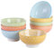 vancasso 8-teiliges Porzellan Schalen Set, 600 ml, Ø 15,2 x 7,2 cm, Mehrfarbige Müslischalen/Dessertschalen, Serie NATSUKI