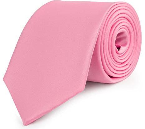 Ladeheid Cravate Large Diversité de Couleurs Accessoire Vêtement Homme KP-8 (150cm x 8cm, Rose)