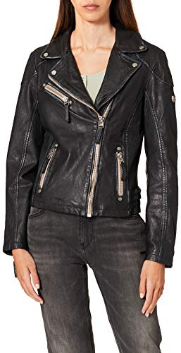 Mauritius PGG LULV Frauen Lederjacke schwarz XXL 100% Leder Basics, Rockwear, Steampunk