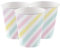 Fancy Me Girls Teens Ladies Birthday Cups Celebration Pastel Unicorn Sparkle Stripes Stars Party Paper Tableware Decorations Accessories (Cups)