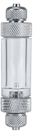 Fdit Aquarium Kohlendioxid Bubble Stopper (Doppelkopf) Aquarium Wasseraufbereitung Wasserpflanze Diffusor CO2 blasenzähler Einzel Non Return Bubble Counter Aquarium Werkzeug(3.2 * 0.8inch)