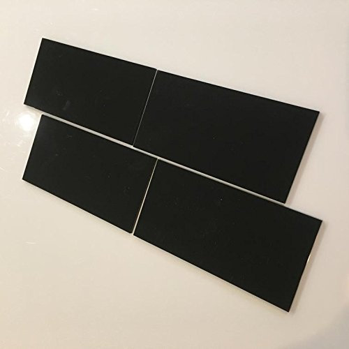 Super Cool Creations Rectangular Tiles, Black - Pack of Ten - 10cm x 5cm