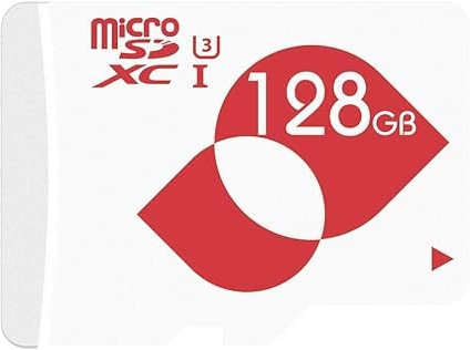 mengmi Micro SD Card 128GB Memory Card 4K microSDXC SD Card 128 GB U3 with SD Adapter for Surveillance Camera, Dashcam, Phone(128GB U3)