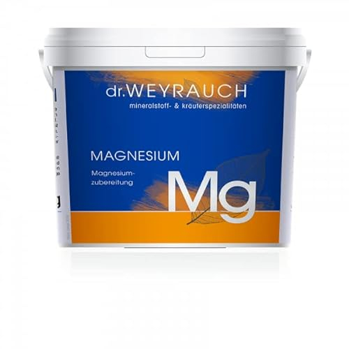 Dr. Weyrauch Mg Magnesium | 2,5 kg | Ergänzungsfuttermittel für Pferde | Enthält ausschließlich rein organisch gebundenes hochverfügbares Magnesium | Bei Muskelverspannungen
