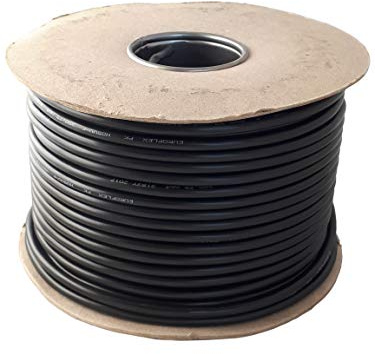 Ali's DIY 3 Core Round Black Flex Flexible Cable 3183Y 1.5 mm - 60 metre Cut Length