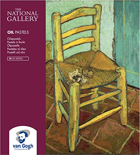 The National Gallery Van Gogh Öl-Pastellkreide, rund, kompletter Stick, 24-teiliges Set, Van Gogh's Stuhl