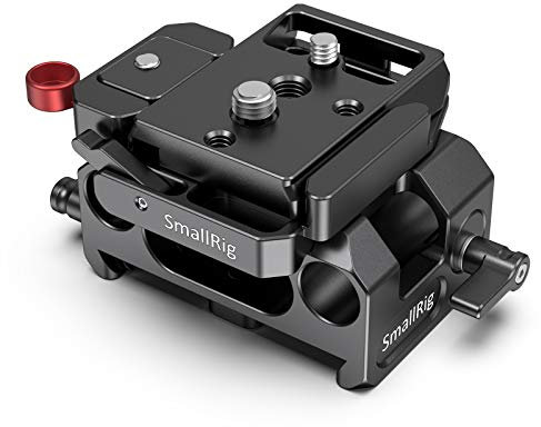 SMALLRIG BMPCC Baseplate Montageplatte für Manfrotto 501PL - kompatibel mit Black Design Pocket Cinema Kamera 4K - 2266
