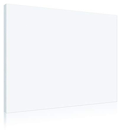 Akustikbild AbsorPic Stoff Premium Breitband Schall Absorber verbessert die Raumakustik | Viele Größen und Farben | Akustikbild 100 x 100 x 5cm - Farbe Weiss | Made in GERMANY, Köln