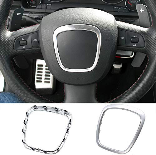 Cadre de volant chromé mat pour emblème A3 8P de rechange pour voiture