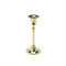NKlaus Kerzenleuchter 16cm hoch Kerzenständer Messing Gold glänzend für Kerzen für Ø 2cm Tafelkerze Stabkerze modern Klassiche Optik Hochzeit Taufe Dekoration 2876