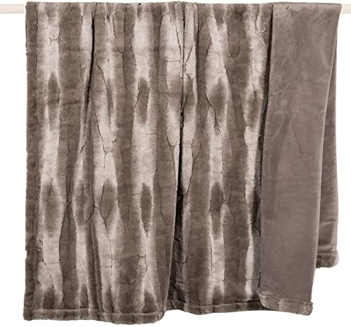 PAD - Cozy - Decke - Kunstpelz - Kunstfelldecke - Farbe: Taupe - wunderbar kuschelig und weich - Maße (BxL): 140 x 190 cm