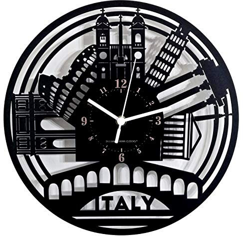 Instant Karma Clocks Horloge Murale Monuments Italiens Italy Monde Voyage