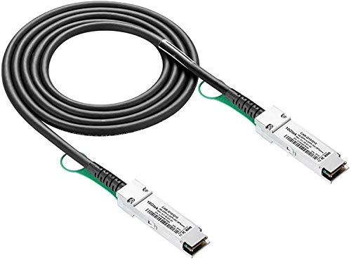 10Gtek Câble DAC QSFP+ 40G - 40GBASE-CR4 Passive Direct Attach Copper Twinax QSFP Cable DAC pour Cisco QSFP-H40G-CU50CM, Meraki MA-CBL-40G-50CM, Mikrotik, QNAP, Microtique, Open Switch Devices (2m)