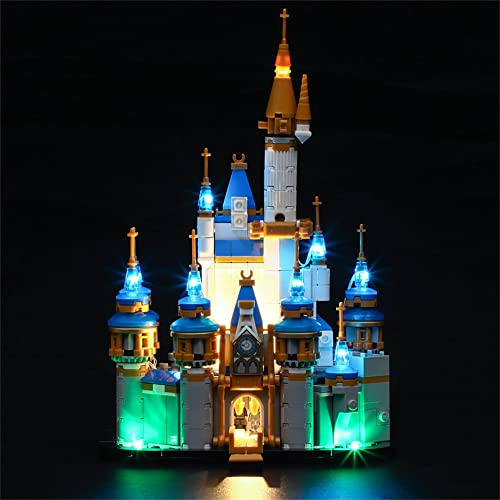 GEAMENT LED Light Kit Compatible with LEGO Mini Disney Castle - Lighting Set for 40478 Model (Building Set Not Included)