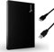 SUHSAI Disque Dur Externe Portable 500Go HDD de Sauvegarde 2,5 Disque Dur Externe USB 3.0 Stockage de données, Compatible pour Ordinateur Portable, PC, Mac, fenêtre, Console de Jeu – Noir