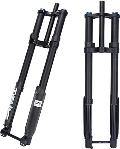 Mountain Bike Forcella Ammortizzata 1-1/826 Super Leggero Lega di Alluminio Corsa 200mm Forcella MTB Downhill per DH/XC/BMX Forcelle Ammortizzate