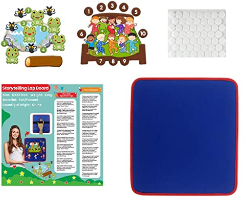 Harilla Vorschule Filz Storyboard Garten Lehrhilfe Pädagogisches Flanell Aktivität Storyboard mit Figuren Craft Toy Supplies
