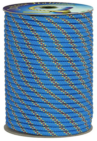 Corderie Italiane 006080190 Doppia treccia skipper fantasy alta tenacità, azzurra, 10 mm - 10 metri