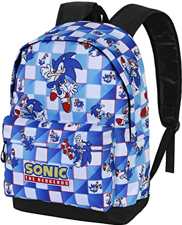 Sega-Sonic Blue Lay-FAN HS Rucksack 2.0, Blau