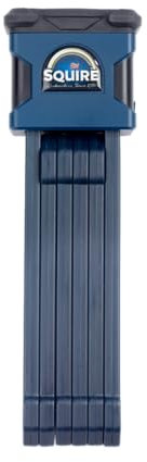 Squire Locks Stronghold FL/850 - Keyed Folding Bike Lock with Boron Steel, Compact Size, and Sold Secure Bicycle Gold Approved