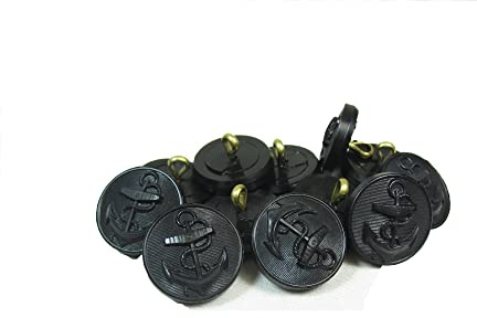 Kriegsmarine Tunika-Knöpfe, Nylon, Schwarz