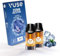 Capsules VUSE Pro, Myrtille Ice Lot de 2, jusqu'à 950 bouffées* par capsule, compatibles avec les cigarettes électroniques VUSE Pro et ePod 2, sans nicotine, 1,9 ml d’e-liquide par capsule.