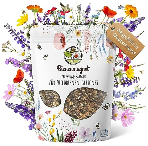 250 g di semi di fiori selvatici per un prato fiorito colorato, mix di semi di fiori colorati e ricchi di nettari, per api e farfalle (incluso eBook gratuito)
